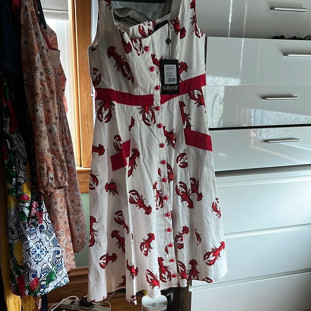Collectif Sandrine Rock Lobster Swing Dress
